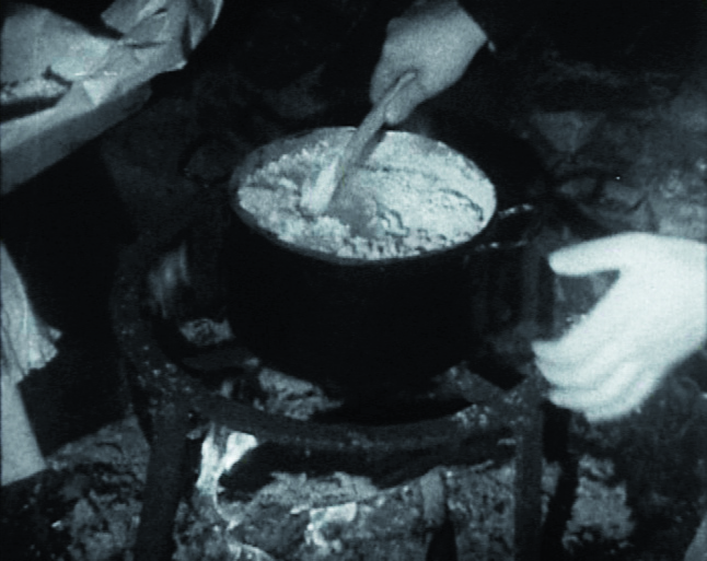 Séance de Cinémathèque Itinérante à Olmeto.