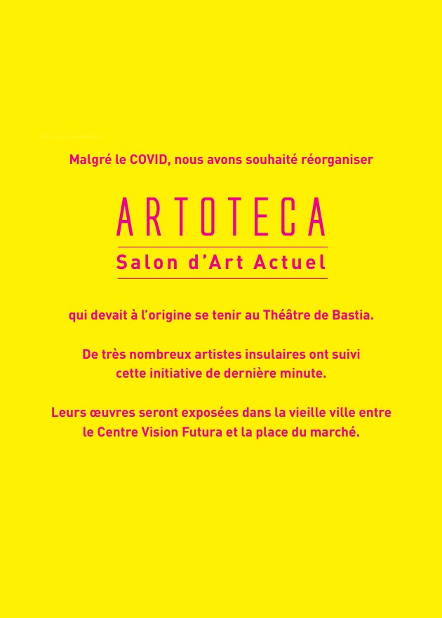 Artoteca Salon d'Art Actuel les 11-12 septembre 2020 à Bastia