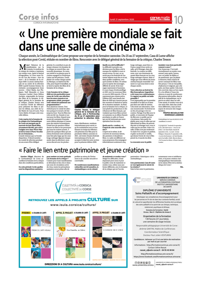 "Rencontre avec Charles Tesson"