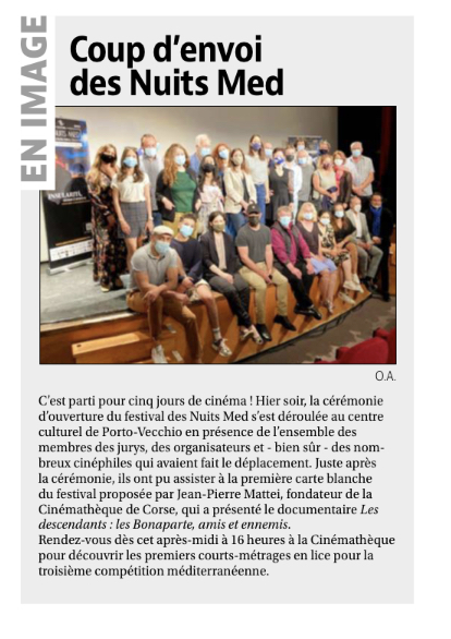 Coup d'envoi des Nuits MED