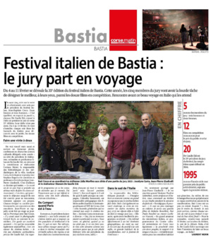 Festival italien de Bastia : le jury part en voyage Festival italien de Bastia : le jury part en voyage