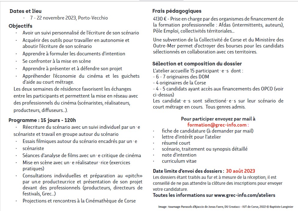 Atelier-Résidence du GREC Atelier-Résidence du GREC
