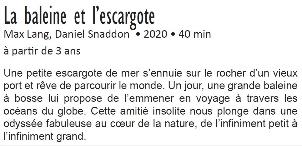 Ciné-Goûter • 3 Avril à 16h00 •