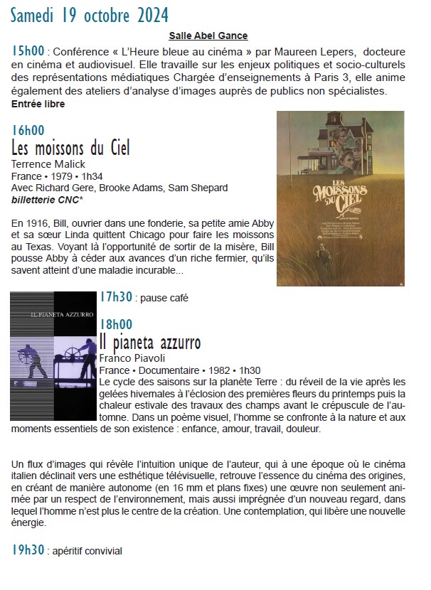 Filmi d'Uttrovi 2024 • du 16/10 au 20/10 • 