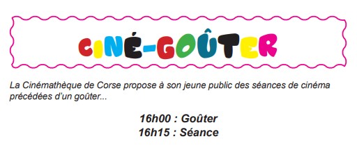 Ciné-Goûter • 5/02 • 16h00 •