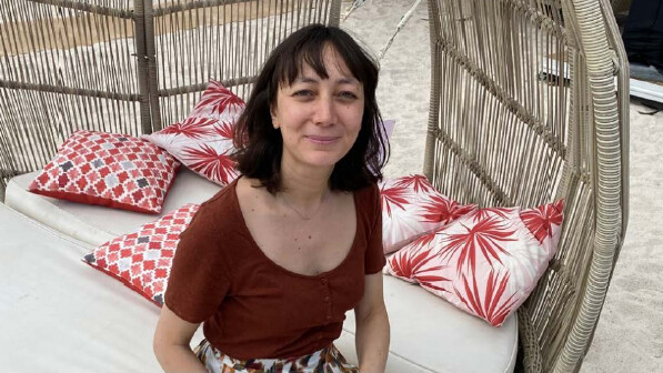 Marine Arrighi de Casanova, une productrice corse heureuse d'être à Cannes. D. L.