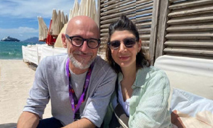 Laurent Hérin et Ava Cahen à Cannes, à l’occasion de la Semaine de la critique. D.L.