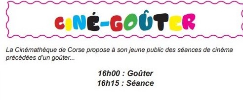 Ciné-Goûter •22/10 • 16h00 •