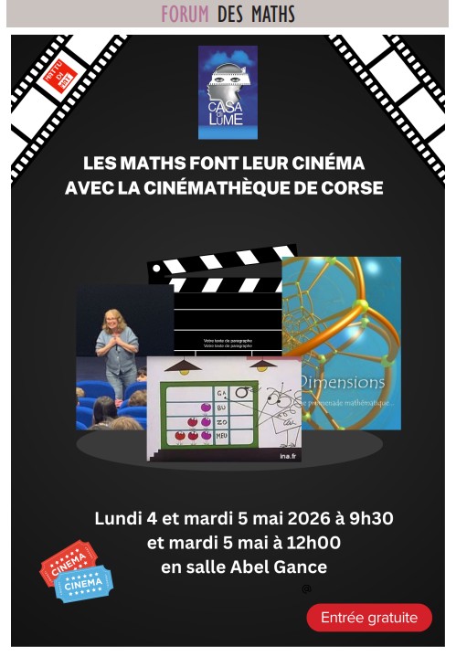 Forum des maths • 4 et 5 mai 2026 •