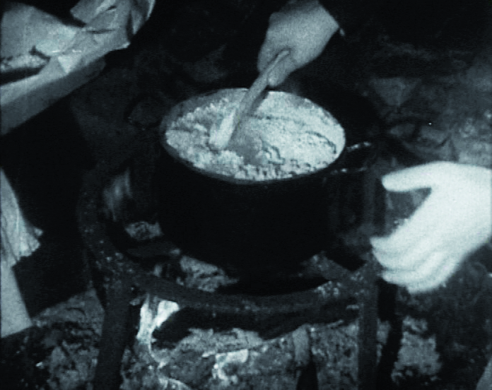 Séance de Cinémathèque Itinérante à Olmeto.