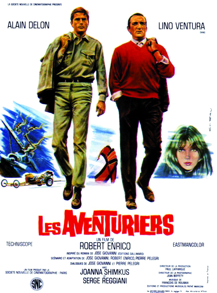 Les années Shimkus-Projection du film "Les aventuriers"de Robert Enrico le Mardi 4 Février à 20h30 à la Cinémathèque de Corse.