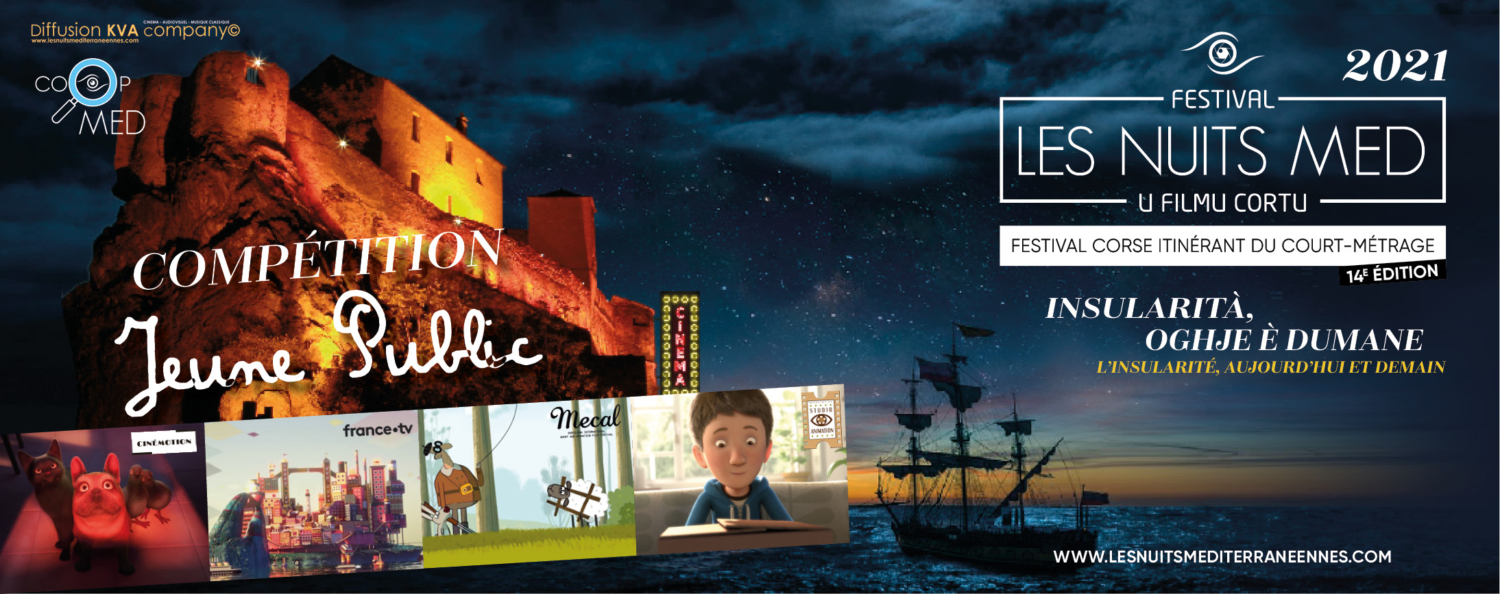 Festival les nuits MED- Hors compétition: Programme Jeune Public -Mercredi 2 juin à 14h00 à la Cinémathèque de Corse Festival les nuits MED- Hors compétition: Programme Jeune Public -Mercredi 2 juin à 14h00 à la Cinémathèque de Corse