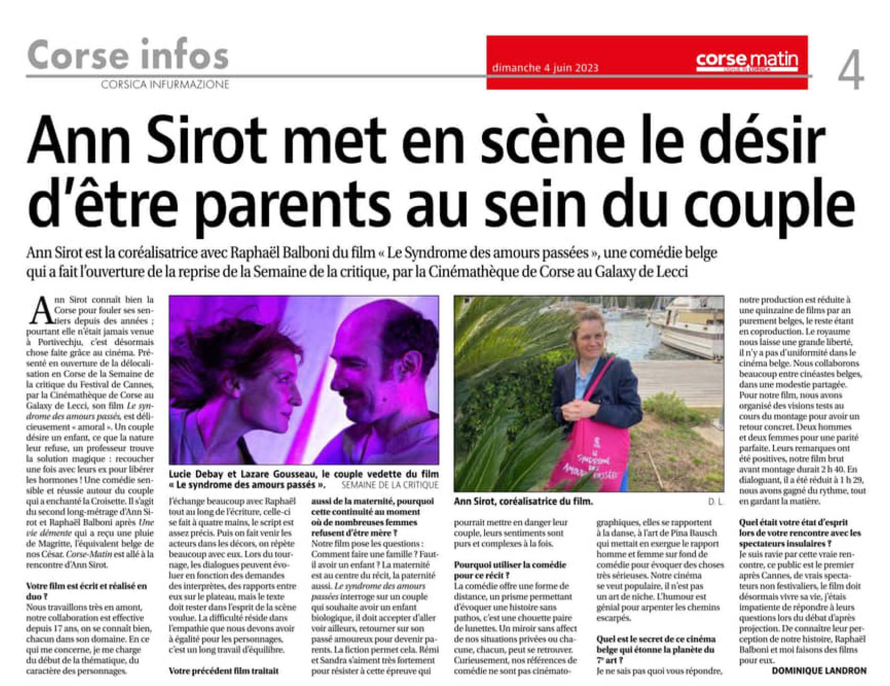 Ann Sirot • Semaine de la Critique