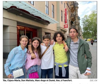 "Cinéma, cent ans de jeunesse" -Des élèves du collège du Taravo présentent leur film à Wiesbaden en Allemagne.