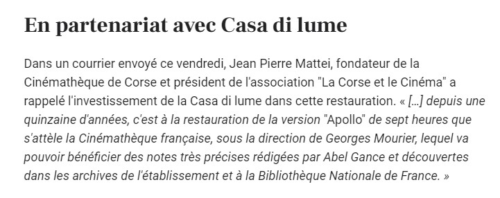 Festival de Cannes • Napoléon "restauré"