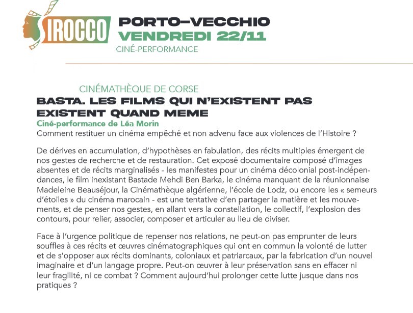 Festival des Cinémas Arabes • 22/11 • 19h00